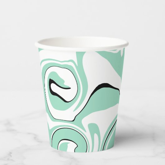 Spill - Grün (Minze) Pappbecher (Vorderseite)