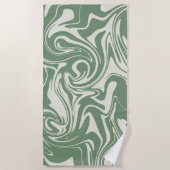 Spill - Grün Strandtuch (Vorderseite)