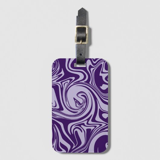 Spill - Lila Gepäckanhänger (Vorderseite Vertikal)