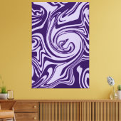 Spill - Lila Leinwanddruck (Insitu (Wohnzimmer))