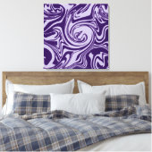 Spill - Lila Leinwanddruck (Insitu (Schlafzimmer))