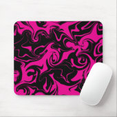 Spill - Magenta und Schwarz Mousepad (Mit Mouse)