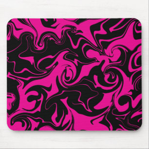 Spill - Magenta und Schwarz Mousepad
