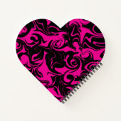 Spill - Magenta und Schwarz Notizblock (Rückseite)