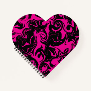 Spill - Magenta und Schwarz Notizblock