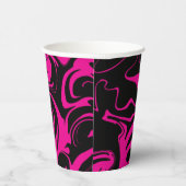 Spill - Magenta und Schwarz Pappbecher (Rechts)