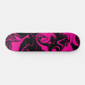 Spill - Magenta und Schwarz Skateboard (Horizontal)