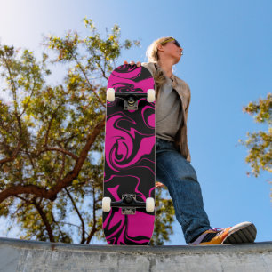 Spill - Magenta und Schwarz Skateboard