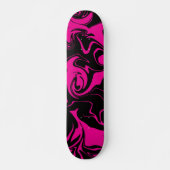 Spill - Magenta und Schwarz Skateboard (Vorne)
