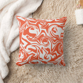 Spill - Orange und Weiß Kissen