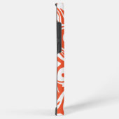 Spill - Orange und Weiß Samsung Galaxy Hülle (Rechte Seite)