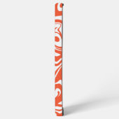 Spill - Orange und Weiß Samsung Galaxy Hülle (Linke Seite)