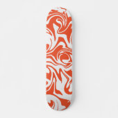 Spill - Orange und Weiß Skateboard (Vorne)