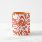 Spill - Orange und Weiß Tasse (Zentrum)