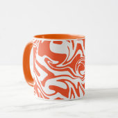 Spill - Orange und Weiß Tasse (Vorderseite Links)