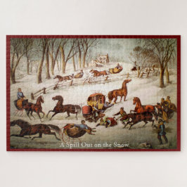 Spill Out on the Snow Large Puzzle