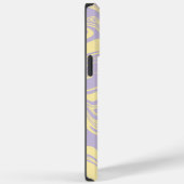 Spill - Pastellgelb und Lila Case-Mate iPhone Hülle (Rückseite / Rechts)