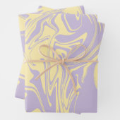 Spill - Pastellgelb und Lila Geschenkpapier Set (Beispiel)