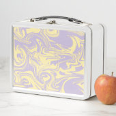 Spill - Pastellgelb und Lila Metall Brotdose (Beispiel)