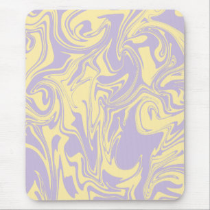 Spill - Pastellgelb und Lila Mousepad