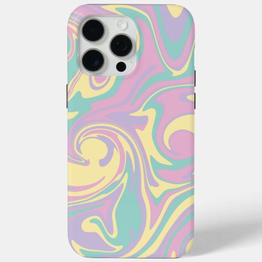 Spill - Pastellrosa, Gelb, Lila und grün Case-Mate iPhone Hülle (Rückseite)