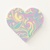 Spill - Pastellrosa, Gelb, Lila und grün Notizblock (Rückseite)