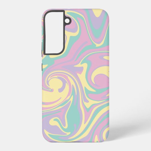 Spill - Pastellrosa, Gelb, Lila und grün Samsung Galaxy Hülle (Rückseite)