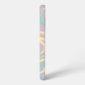 Spill - Pastellrosa, Gelb, Lila und grün Samsung Galaxy Hülle (Linke Seite)