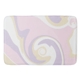 Spill - Pastellrosa, Gelb und Lila Badematte