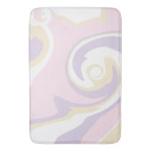 Spill - Pastellrosa, Gelb und Lila Badematte (Vorderseite Vertikal)