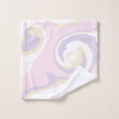 Spill - Pastellrosa, Gelb und Lila Badhandtuch Set (Waschlappen)