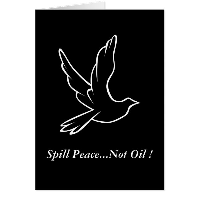 Spill Peace.. kein Öl! (Vorne)