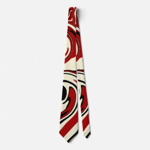 Spill - Red & Cream Krawatte