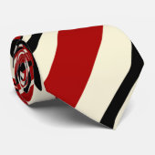 Spill - Red & Cream Krawatte (Gerollt)