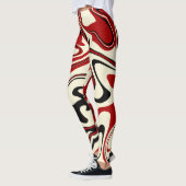 Spill - Red & Cream Leggings (Links)