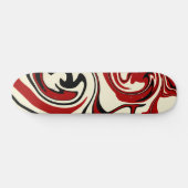Spill - Red & Cream Skateboard (Horizontal)