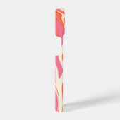 Spill - Rosa, Orange und Creme iPhone Hülle (Rechte Seite)