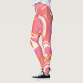Spill - Rosa, Orange und Creme Leggings (Links)