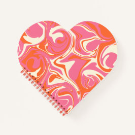 Spill - Rosa, Orange und Creme Notizblock