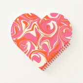 Spill - Rosa, Orange und Creme Notizblock (Rückseite)