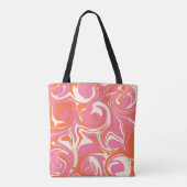 Spill - Rosa, Orange und Creme Tasche (Rückseite)