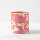 Spill - Rosa, Orange und Creme Tasse (Zentrum)