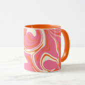 Spill - Rosa, Orange und Creme Tasse (VorderseiteRechts)