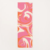 Spill - Rosa, Orange und Creme Yogamatte (Vorderseite)