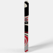 Spill - Rot, Grau, Schwarz und Knochenweiß Case-Mate iPhone Hülle (Rückseite / Rechts)