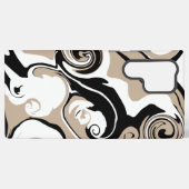 Spill - Taupe, Schwarz und Weiß Samsung Galaxy Hülle (Rückseite (Horizontal))