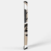 Spill - Taupe, Schwarz und Weiß Samsung Galaxy Hülle (Rechte Seite)