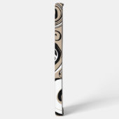 Spill - Taupe, Schwarz und Weiß Samsung Galaxy Hülle (Linke Seite)