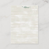 Spill the Tea Bridal Shower Flat Advice Card Hinweiskarte (Rückseite)