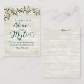 Spill the Tea Bridal Shower Flat Advice Card Hinweiskarte (Vorne/Hinten)